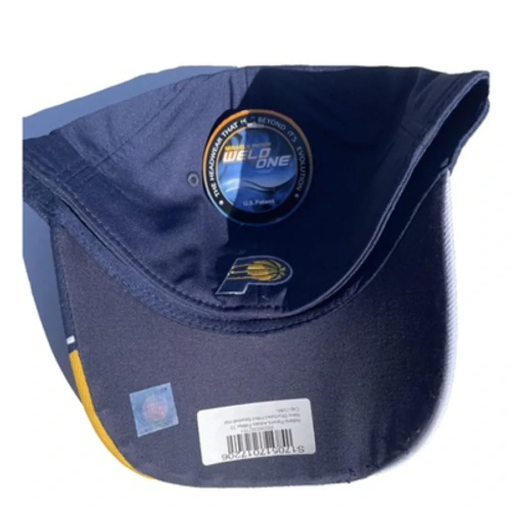 Indiana Pacers Adidas FitMax 70 Navy Structured Fitted Baseball Hat (S/M)